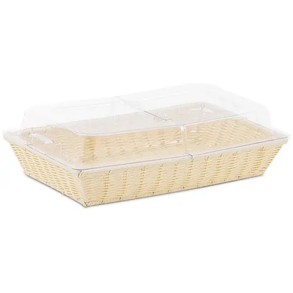 Corbeille à pain - Avec couvercle rabattable - 530 x 328 x 140 mm - Royal Catering
