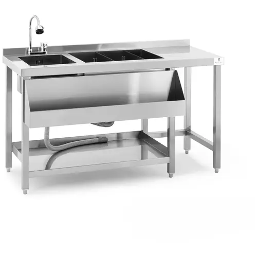 Station cocktail - avec bac à glace et porte-bouteilles - Royal Catering