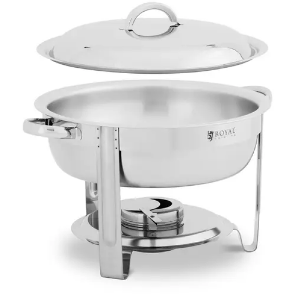 Chauffe-plat professionnel - rond - 3,5 L - Royal Catering