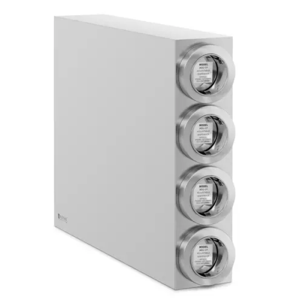 Distributeur de gobelets - quatre compartiments - inox - pour gobelets jusqu'à ⌀ 89 cm - Royal Catering
