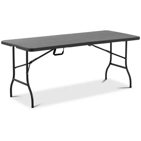 Table pliante - 1 830 x 750 x 740 mm - Royal Catering - 150 kg - Intérieur/extérieur - Blacke