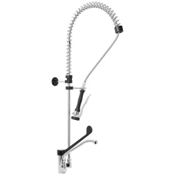 Robinet douchette monotrou - Flexible de 1000 mm - Bec de 255 mm - Levier médical