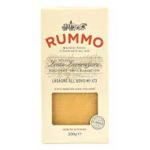 Lasagne all'Uovo n°173 Feuilles de pâtes aux œufs de semoule de blé dur paquet de 500 g - Pasta Rummo