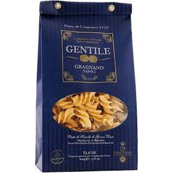 Pâtes de blé dur italien Eliche IGP 500g - Gentile, Gragnano
