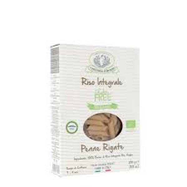 Bio Penne Rigate de riz Pâtes de riz sans gluten boîte en papier 250 g pack - Rustichella d'Abruzzo