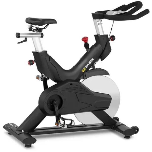 Vélo d'intérieur - Roue d'inertie de 20 kg - Supporte jusqu'à 120 kg - LCD