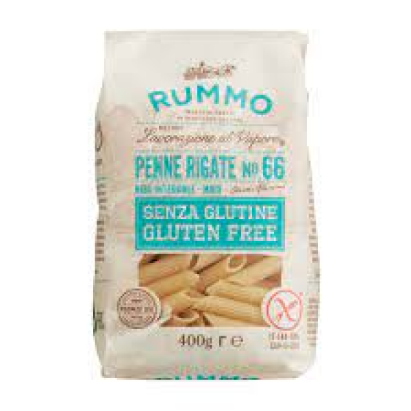 Penne Rigate Sans Gluten N°66 - Pâtes de riz et maïs 400 g - Pasta Rummo