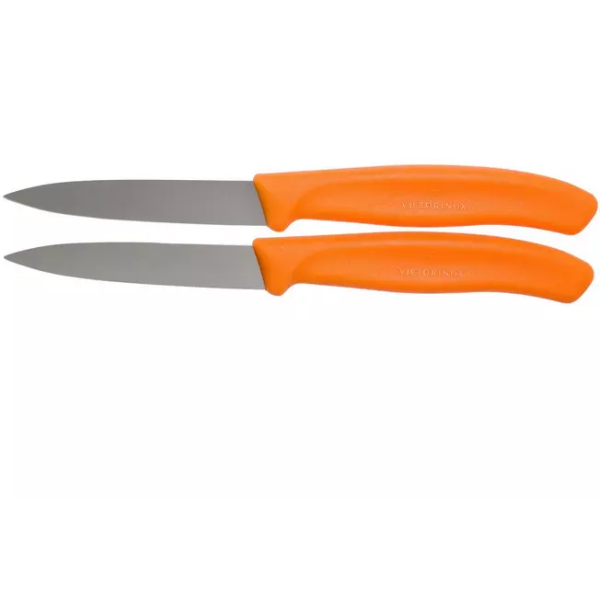 Couteaux à légumes Victorinox SwissClassic orange 8 cm, lot de 2, VT6-7606-L119B