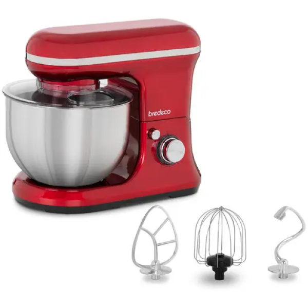 Robot pâtissier professionnel - 1 200 W - 5 l - Rouge intemporel