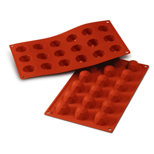 Moule silicone 18 diamants