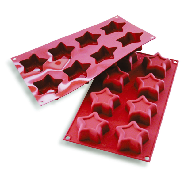 Moule silicone 8 étoiles