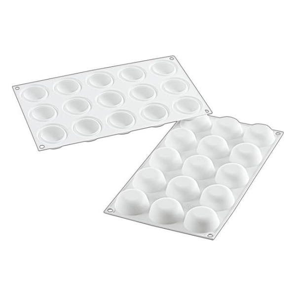 Moule silicone 15 ronds bombés