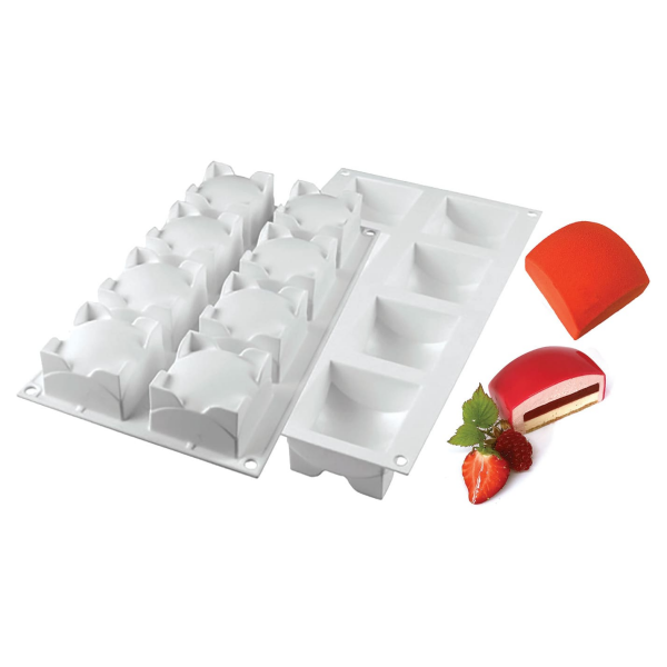 Moule silicone 8 carrés sphères