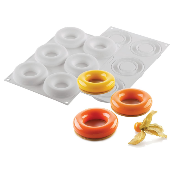 Moule silicone 6 savarins