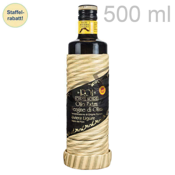 Carte Noire Riviera di Ligure DOP Taggiasca monocultivar 500 ml - Olio Roi