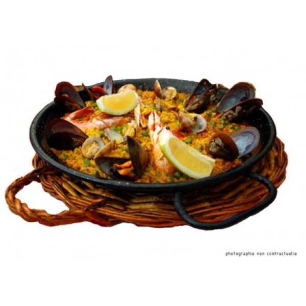 PAËLLA DE POISSONS ET FRUITS DE MER