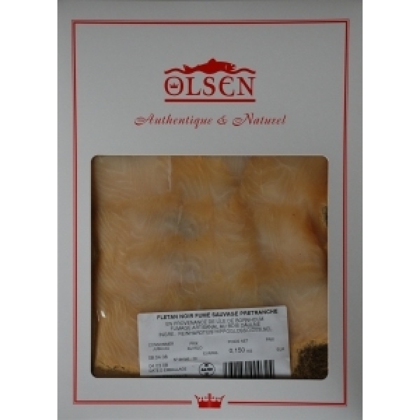 Flétan fumé sauvage plaque traiteur 100g