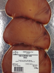 Thon fumé Albacore plaque traiteur 100g