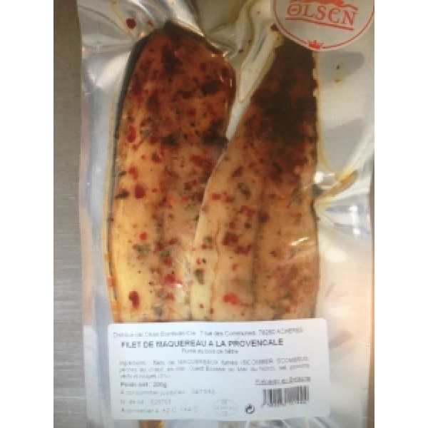 Maquereaux fumés à la provençal en sachet de 200g