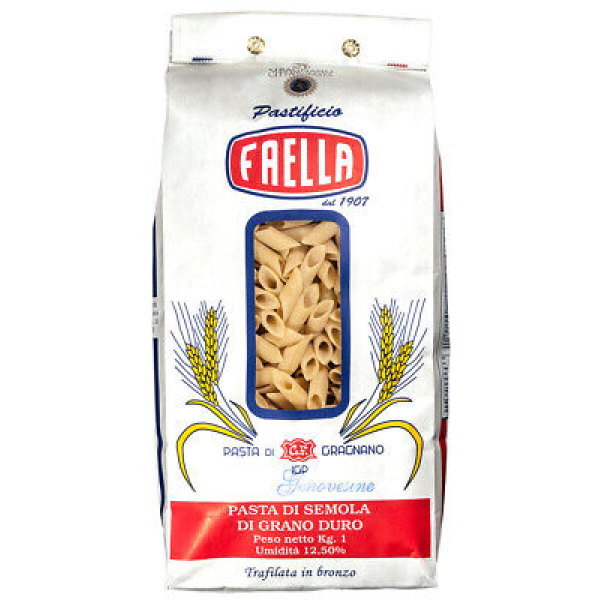 Genovesine IGP Nudeln aus italienischem Hartweizen 1 kg Packung - Faella Gragnano